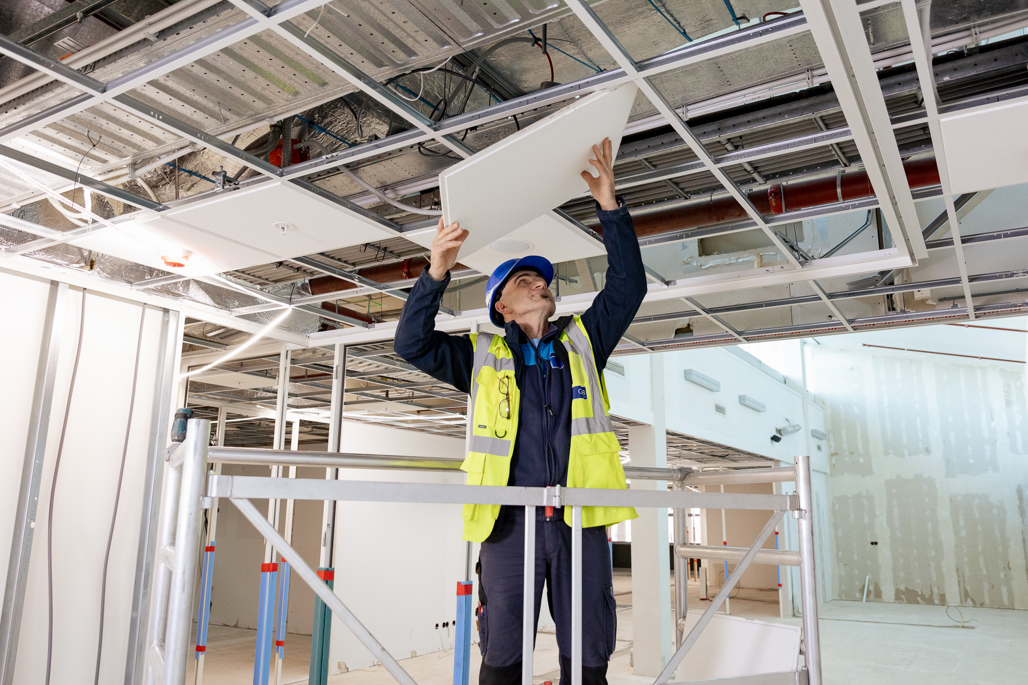 Systeemplafond werkzaamheden